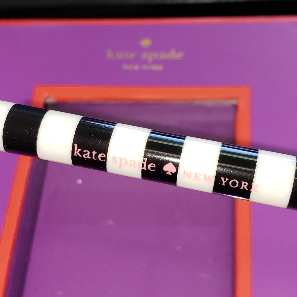 Kate spade striped straw RARE NEW 1pc